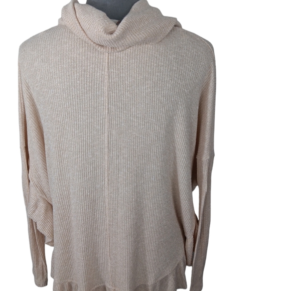 Postmark ANTHRO Beige Sweater XS/S Cowl Neck Long Sleeve - Picture 5 of 5